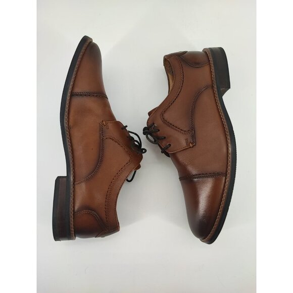 Nunn Bush Men\'s Fifth Ward Flex Brown Leather Cap Toe Oxford Shoes Size 10.5M main image 5
